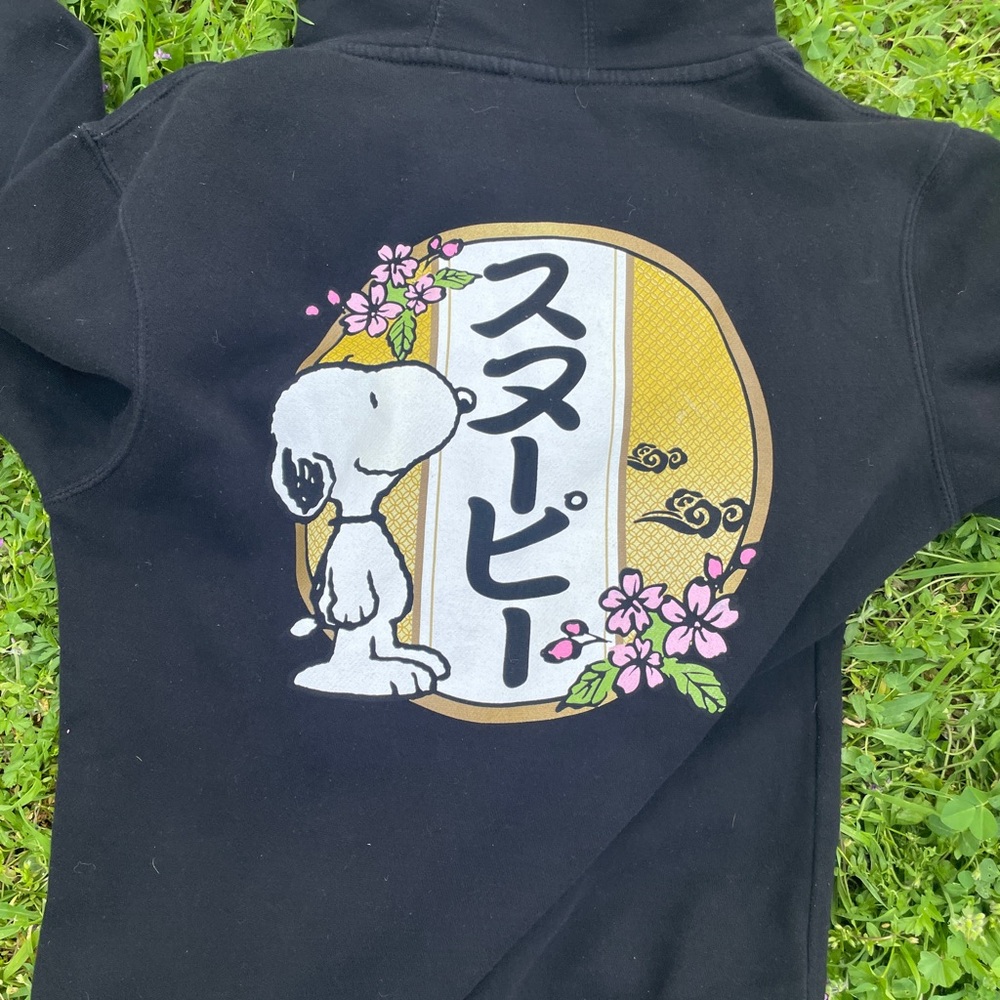 Black Snoopy Peanuts hoodie Mens small